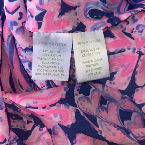 Lilly Pulitzer Shawn Halter Top Love You Bunches Pearl Beads Size Small - Picture 6 of 13